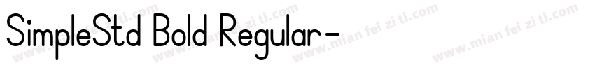 SimpleStd Bold Regular字体转换